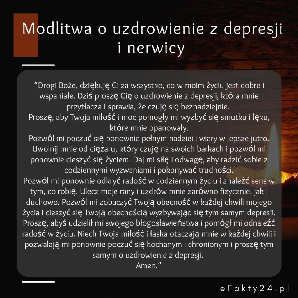Modlitwa o uzdrowienie z depresji i nerwicy, Fronda - jak się modlić (1)
